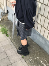 Rib Vintage Check Skirt