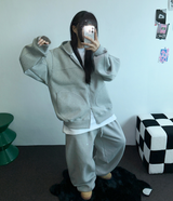 2ウェイ🤎 ハーディービッグフーディージップアップ🤎🩶🖤3カラー