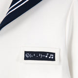 Sailor Collar Zip-Up Jacket - Ivory