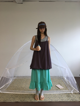 Liang button frill long skirt (4color)