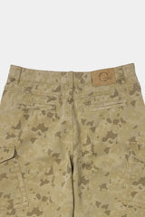 オーバーラップポケットカモパンツ (Washed Beige)