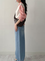 Nana See-through Round Neck Vest