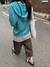 Rimoha Summer Hood Knit Zip-Up