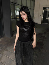Vintage Washing Wide Pants Sagging ver.