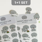 【1+1 SET】 Huchu's Daily Life Sticker