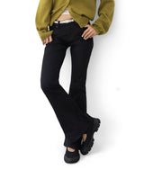 Iva Studded Low-Rise Bootcut Jeans