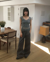 Zube Rivet Wide Pants