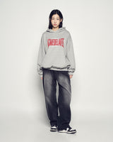 25FW DOUBLE LAYER LOGO HOODIE MELANGE