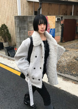 (ウール) ブークレオフショルダーニット