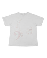 Do re mi T-shirt / white melange