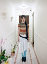Butterfly lace unbal skirt (2color)