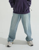 Milk Washing Wide Denim Pants