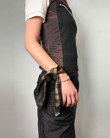 Haze Motif Mini Scarf 45 _ BLACK
