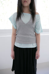 backless halterneck sleeveless top(5colors)