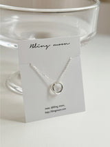 [Silver 925] wave ring earring necklace set