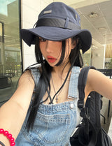 Patch strap safari hat