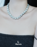 Square Cubic Cuban Necklace - BABYMONSTER CHIQUITA Pick!