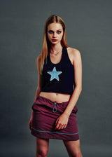  NYLON SKIRT PURPLE