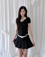 Luna Summer Twisted Shirring Top