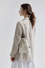 LUZIN MINI シープスキンショルダーバッグ / Bright Ivory