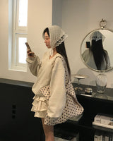 [MADE/6color] Pony, V-neck loose fit trainer