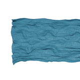 Wave Crinkled Long Scarf (blue green)