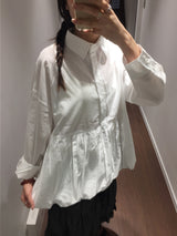 Penning Balloon Blouse (2color)