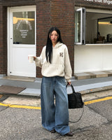 [ORIGINAL] クローコントラストワイドデニムパンツ