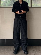 Back Pocket Raw Herringbone Balloon Denim