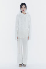 アンフーディーカーディガン ivory