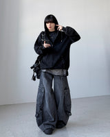 Quiet Black Curved Denim