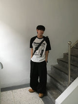 74ラグランにットショートスリーブTシャツ