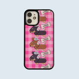 Pink Dachshund Epoxy Phone Case