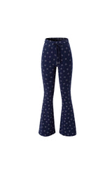 スマイルブーツカットパンツ navy