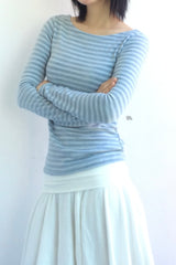 Pale Note Stripe T