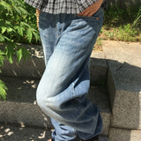 Hedish Summer Wide Denim Pants Jeans 1 Color
