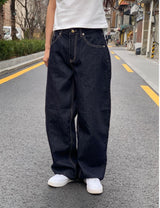モアワイドデニムパンツ