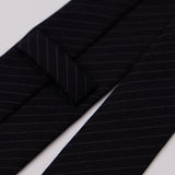 ESSENTIAL WOOL TIE BLACK STRIPE