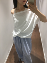 フォグオフショルダーTシャツ (4color)