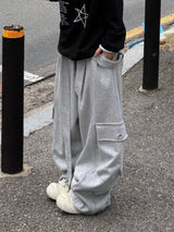 drop eyelet cargo sweatpants