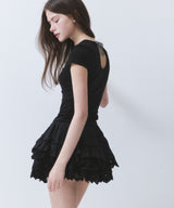 OPEN BACK RIBBON T-SHIRT_TT6S207BK