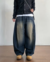 Marine Curved Denim Pants