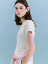 NUBASIC ROUND NECK T-SHIRT WHITE