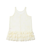 DOT CHIFFON FRILL DRESS