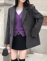 [SHOPPERMADE] Cozy Wool V-neck Knit Cardigan (7color)