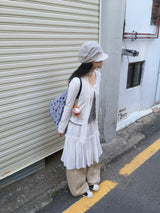 Volume Wide Banding Pants