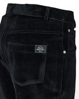 Mwoong Velvet Denim Flared-fit Pants(BLACK)