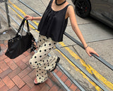 Dot Polka Dot Bootcut Long Pants