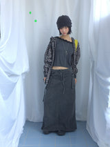 Feminine Flat Neck Long T-Shirt