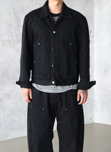 [UNISEX] カーペンターブラックデニムジャケット